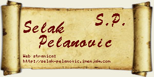 Selak Pelanović vizit kartica
